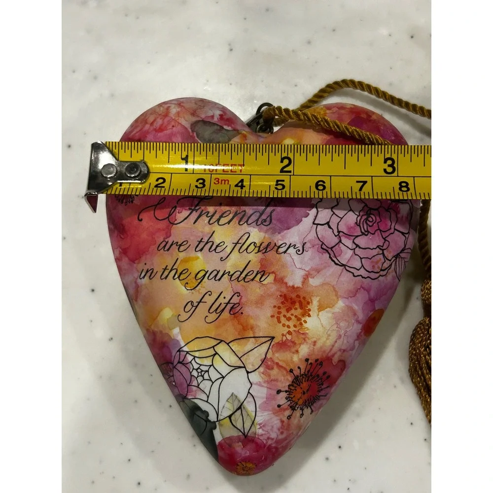 Margaret Berg Art Heart Friends are the Flowers Garden of Life Floral Decor Key